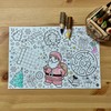 12 place mats Christmas for colouring, Christmas placemats for colouring,