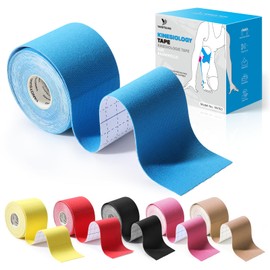 YANGTSUNG Kinesiology Tape (5 m x 5 cm), Professional Physio Tape and Sports Tape, Waterproof and Elastic Kinesiotape, Skin-Friendly Sports Tapes, Medical Tape