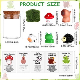 20 Set Employee Appreciation Gifts Bulk Mixed Animal Resin Emotional Support Positive Cards Thank You Gift for Coworker Staff Team Nurse Teacher Gifts Back to School Gift Student Classroom Rewards