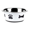 Classic Pet Products Classic Posh Paws Dish, 900 ml, White