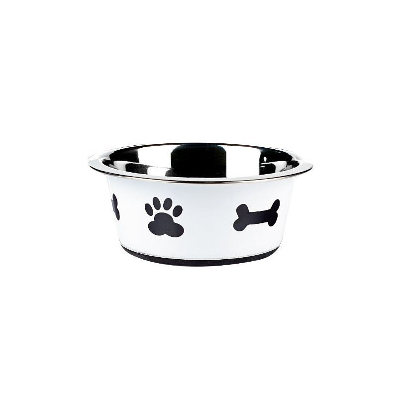 Classic Pet Products Classic Posh Paws Dish, 900 ml, White