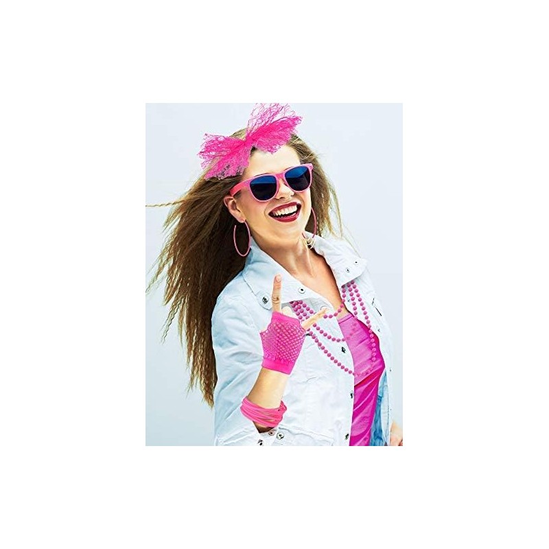 Disfraz de los 80's Mujers, 5 Conjunto de Accesorios para