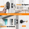 HOSOM Front Door Handle Set No Lock Exterior Door Handle