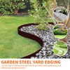 ITEVE.GD 40"x6" Steel Lawn Edging, 5-Pack Metal Landscape Edging Strips,Hammer-in