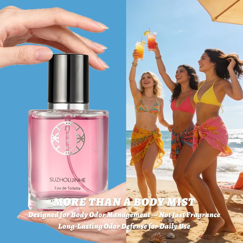 Enzyme Odor Control Body Mist,Rose Scent,Body Spray 1.7fl oz