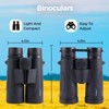 12x42 HD Adult Binoculars: Compact, Lightweight for Bird Watching, Travel,