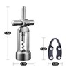 Drincarier screwpull-levers wine opener corkscrew self pulling corkscrew 18/8 stainless