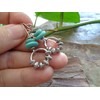 ♥ SPACER IM RING & HOWLITE STEINE ♥ einmalige Ohrringe