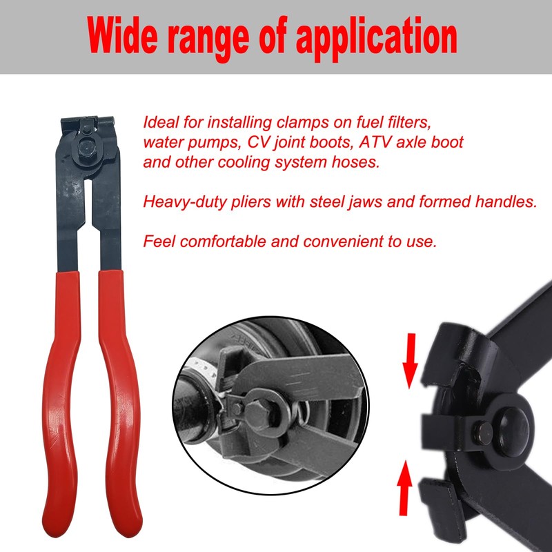 Carmoeignin Alicates de abrazadera de arranque CV, herramienta de instalación