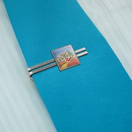 GRAPHICS & MORE The Wizard of Oz Ruby Slippers Logo Square Tie Bar Clip Clasp Tack- Silver or Gold