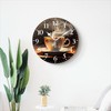DTOIVSAT Coffee Wall Clock Non-Ticking Silent Clocks Battery Operated Analog