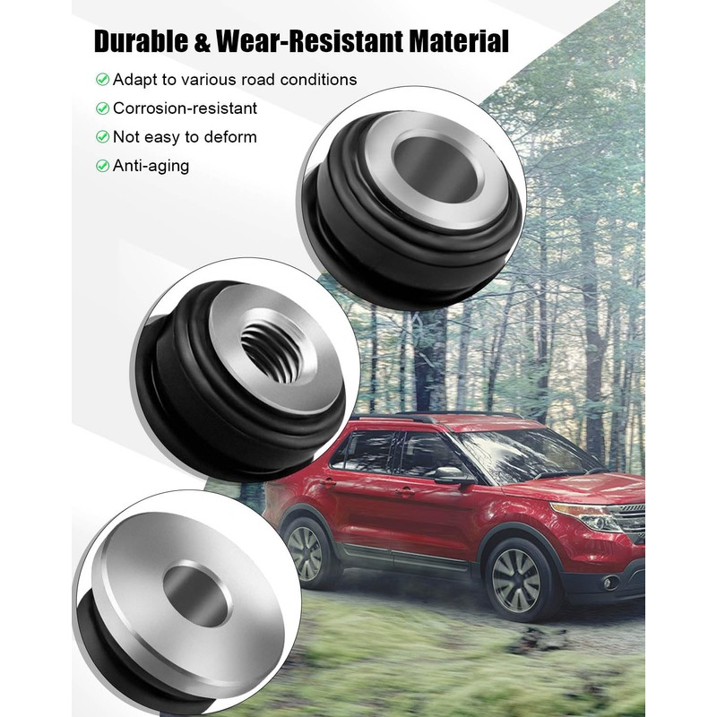 4pcs Steering Rack Bushings Kit Fits for Ford Explorer 2011-2015