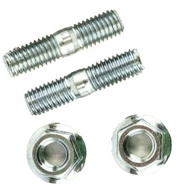 MaxLLTo 4 Pack Replacement 90047-ZE2-000 Bolt Exhaust Stud Muffler Nut Kit Compatible for Honda GX390 GX340 GX270 GX240 13HP 11HP 9HP 8HP Lawn Mower