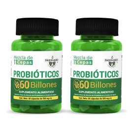 Probióticos 60 Billones 60 Cápsulas De 500 Mg Rinde 120 Días