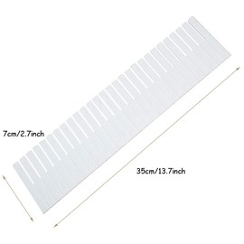 OJYUDD 12PCS DIY Plastic Grid Drawer Dividers,White Adjustable Sock Underwear Dresser Drawer Organizers Divider for Stationary Storage