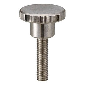 TRUSCO(トラスコ) ローレットノブ 段付 オネジ・ステンレス製 外径16×ネジM4 TKKBT-M4X16S