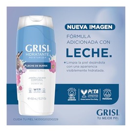GRISI Shower Gel Leche De Burra | Jabón Líquido Corporal | Hidratante, 450 ml