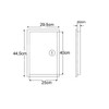 Aqbau® Inspection Door Graphite Inspection Door Maintenance Door Metal with