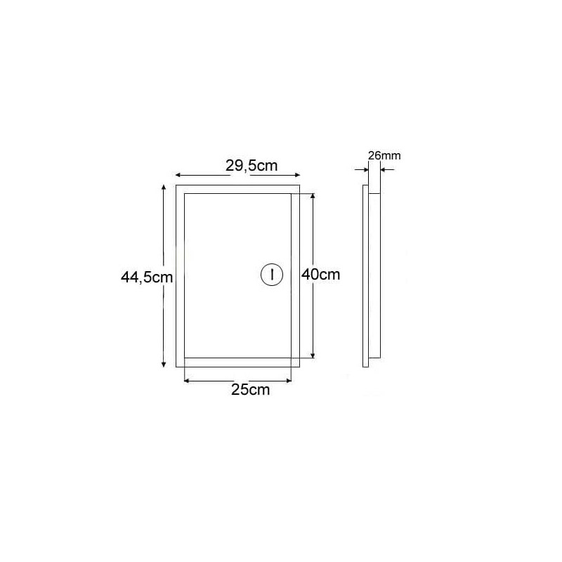 Aqbau® Inspection Door Graphite Inspection Door Maintenance Door Metal with