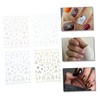 Healvian 40sheets Sun and Moon Nail Decals Unique Art Stickers
