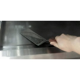 Sunrise Kitchen Supply Stainless Steel Turner Spatula & Meat Fork with Wood Handle (6" x 3" Spatula)