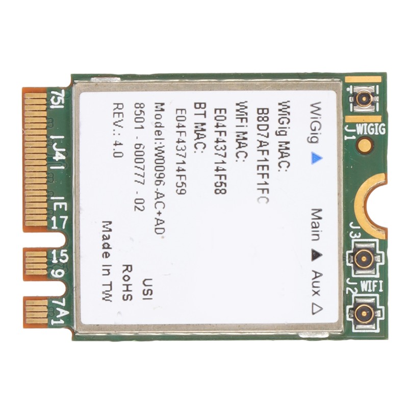 Wireless Net Card 867Mbps M.2 NGFF Wide Coverage 2.4Ghz 5Ghz