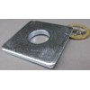 Unbranded Zinc Plated Steel Square Washer, 5/8" Screw Size, 1.75"