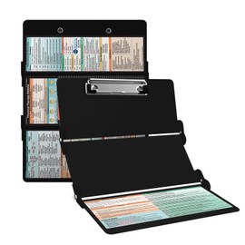 Whitecoat Clipboard® Trifold - Physical Therapy Edition (Black, Trifold)