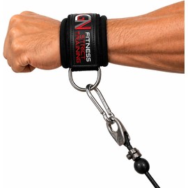 GN FITNESS Grilletes para Muñecas Gym, Muñequera para polea, Grillete muñeca hombre, Correa para mano, Accesorios de gimnasio, Modifica tu Entrenamiento de Pesas