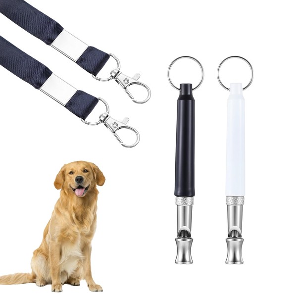 2PCS Dog Whistle to Stop Barking Neighbors Dog, Adjustable Dog