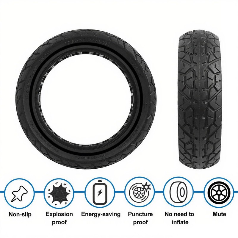RidTianTek 70/60-7.5 Solid Tire for Segway Ninebot Max G3/ZT3/ZT3 Pro