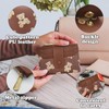 AfitLulu Cute Wallet for Women, Bear Print Zip Bifold Wallet