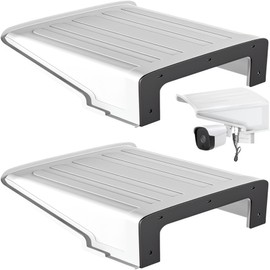 Gavit Security Camera, Mounting Bracket, Pole, Housing, Stand, Surveillance Camera, Cylindrical, Prismatic Column, Outdoor, No Drilling Required, Stainless Steel Band, 7.9 inches (20 cm), Set of 2