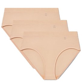 Tommy John Women's Second Skin High Rise Briefs, Comfortable Soft Stretchy Breathable Underwear for Women, High Waisted Ladies Briefs Full Coverage Panties, Maple Sugar, XX-Large