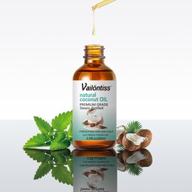 Vailontiss Coconut Oil, Scalp & Hair Strengthening Oil, Coconut Oil for Hair Growth, Dandruff Removal and Hair Strengthening for All Hair Types(Coconut Oil, 2 Fl Oz)