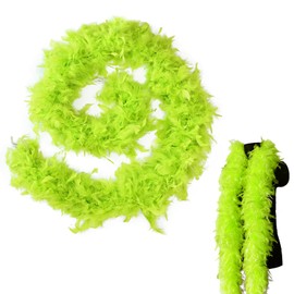 MORAINJAY Feather Boas 14 Colours Available, 2 Metres 90 g Feather Boas Fluffy Turkey Feathers Scarf Women, Feather Stole for Women Costume Dress Girls Tea Party, Feather Scarf for Carnival Party,