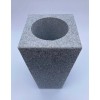 Granite Memorial Vase Tapered 6"x6"x10" Gray