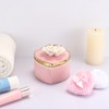 SUMTree Ceramic Body Powder Puffs and Container, Dusting Powder Container