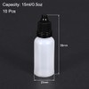 sourcing map Empty Plastic Bottles Squeezable Plastic Bottles Eye Dropper
