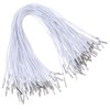 NUOBESTY Mask Lanyard with Elastic Cords 50pcs Metal Barbs Loop