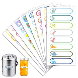 Baby Bottle Labels for Daycare, 128PCS Waterproof Name Labels Name Stickers for Kids Stuff School Supplies, Self Laminating, Dishwasher Safe, Preschool Toddler Name Tags for Sippy Cup Water Bottle