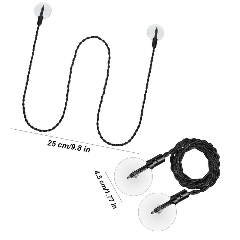 Pvieked 2 Pcs Travel Clothesline, Portable Retractable Clothesline with Hooks