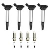 UF596 Ignition Coil & Spark Plug: 4-Pack Combo Replaces OE