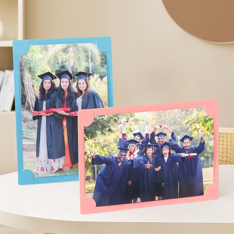 HOTUO 4x6 Paper Frames Set of 10, Colorful Cardboard Picture