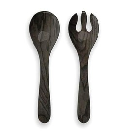 Set 2 Salad Servers Rafia Tied