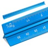 Professional Triangular Ruler, 30 cm, Made of Metal Ruler, 30