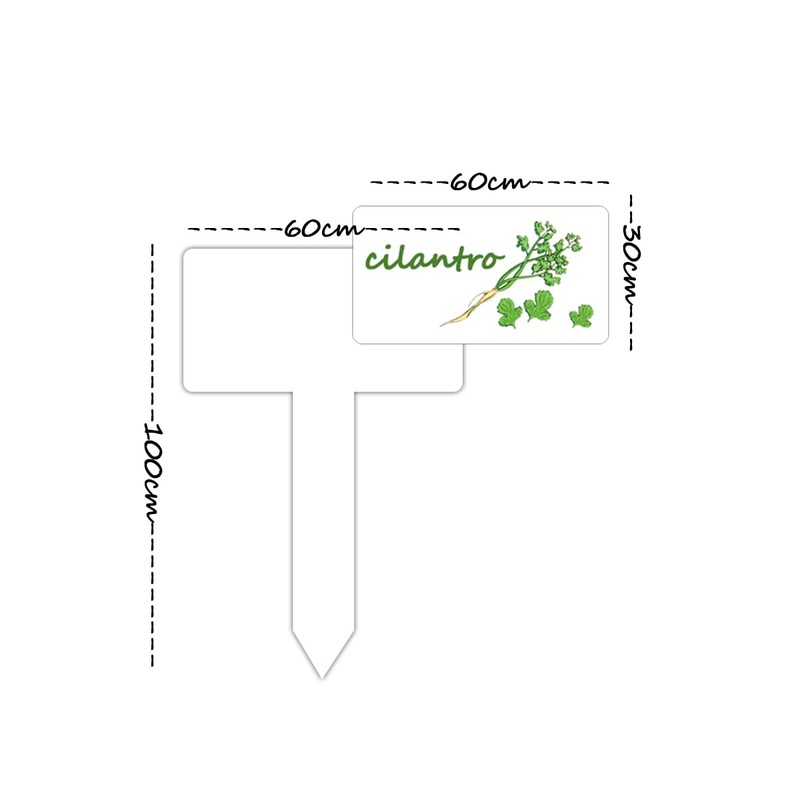 Generic Plant Label Signs Waterproof Reusable Plant Stake Tags with