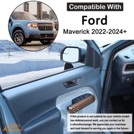 Aunginsy 4Pcs Car Inner Door Handle Switch Panel Cover Trim Compatible with Ford Maverick 2022-2025 Pickup Front Rear Door Handle Bowl Panel Protector Frame Decorative Sticker ABS Interior Accessories