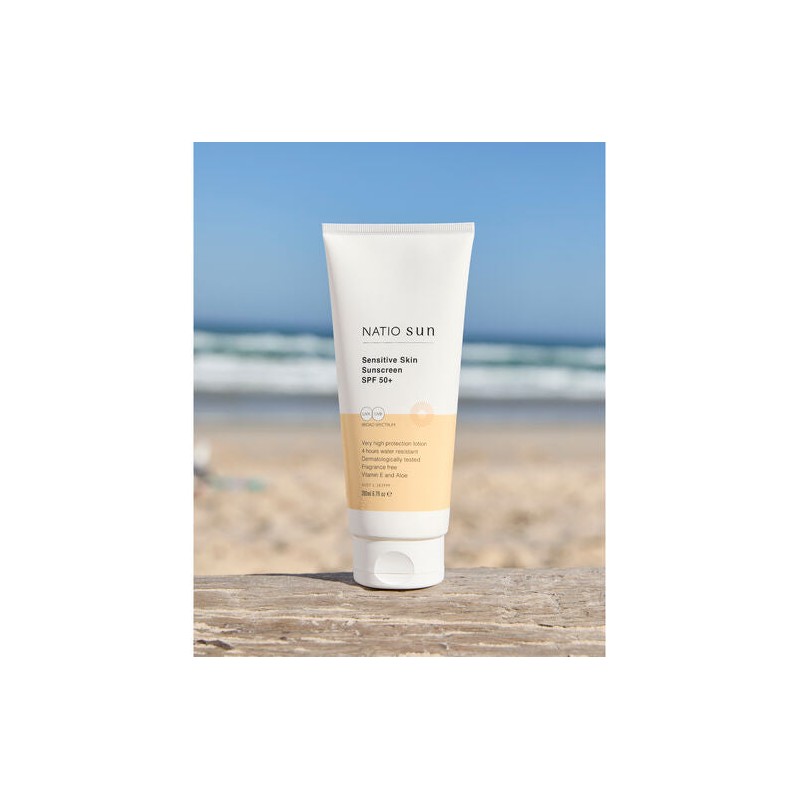 Natio Sensitive Skin Sunscreen SPF 50+ 200ml