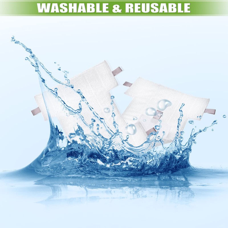 4 Pack Pads for Shark Replacement Washable Microfiber HV300 Series